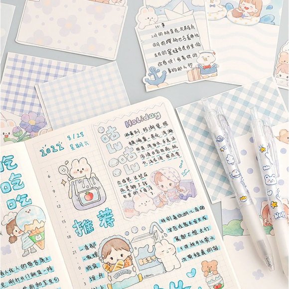 Kawaii Abu Girl Memo Notes - Picture 7 of 12